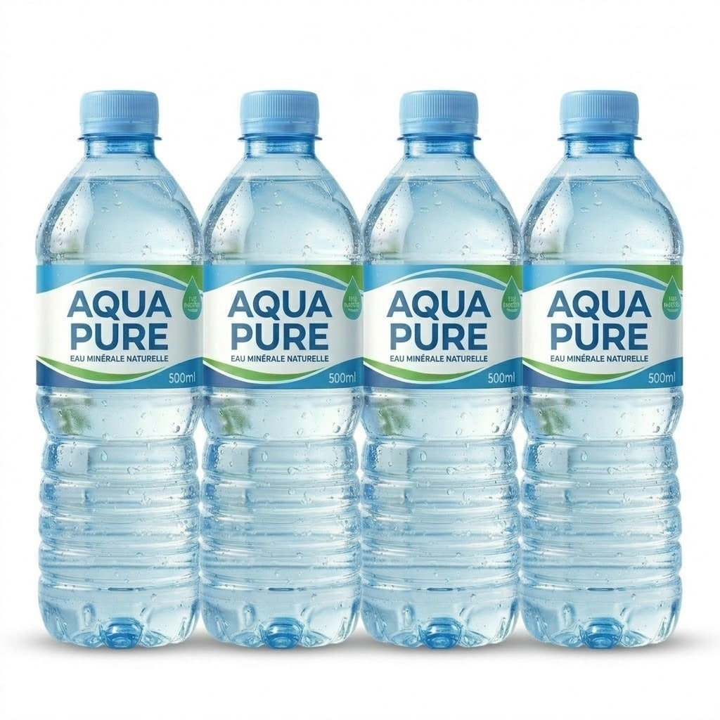 4 bouteilles d'eau